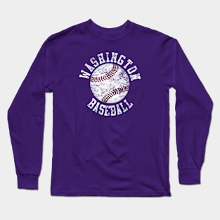 Vintage Washington Baseball Long Sleeve T-Shirt